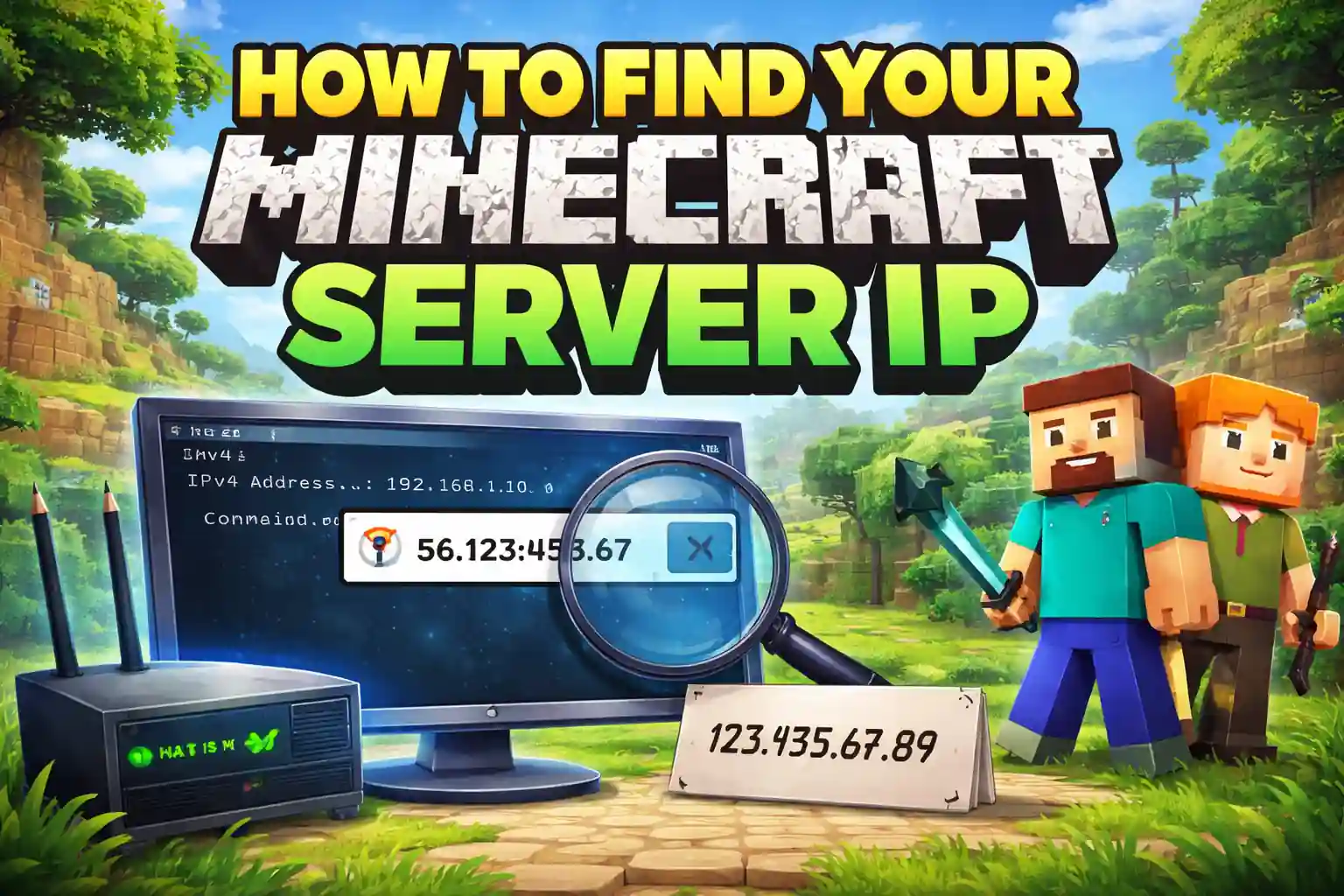 how to find your minecraft server ip