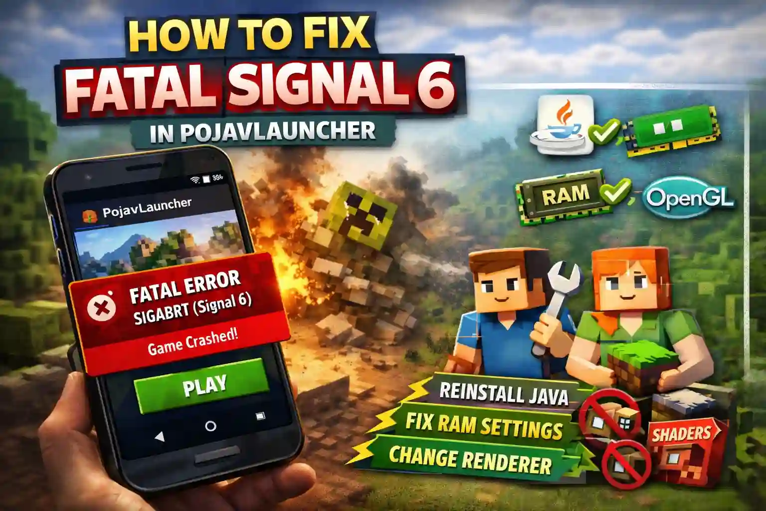 fatal signal 6 in pojavlauncher